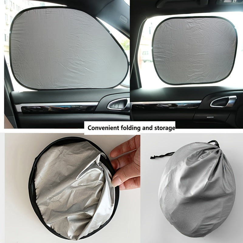 Pare-soleil de pare-brise de voiture, 1 à 6 pièces, pour la Protection des vitres latérales contre les rayons UV du soleil et la chaleur, avec pochette de rangement, pare-soleil de fenêtre pour voiture 