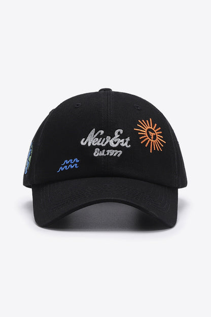 Contrast Embroidered Baseball Cap