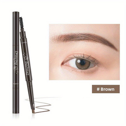 5 Colors Natural Makeup Eyebrow Pencil - Double Heads, Waterproof & Long-Lasting - Easy Ware Eyebrow Pen With Brush