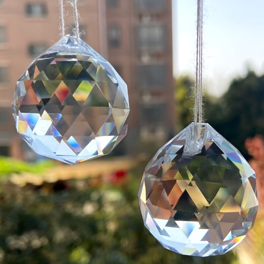 1 pc Crystal Ball with Small Hole - DIY Home Decoration for Personality and Style