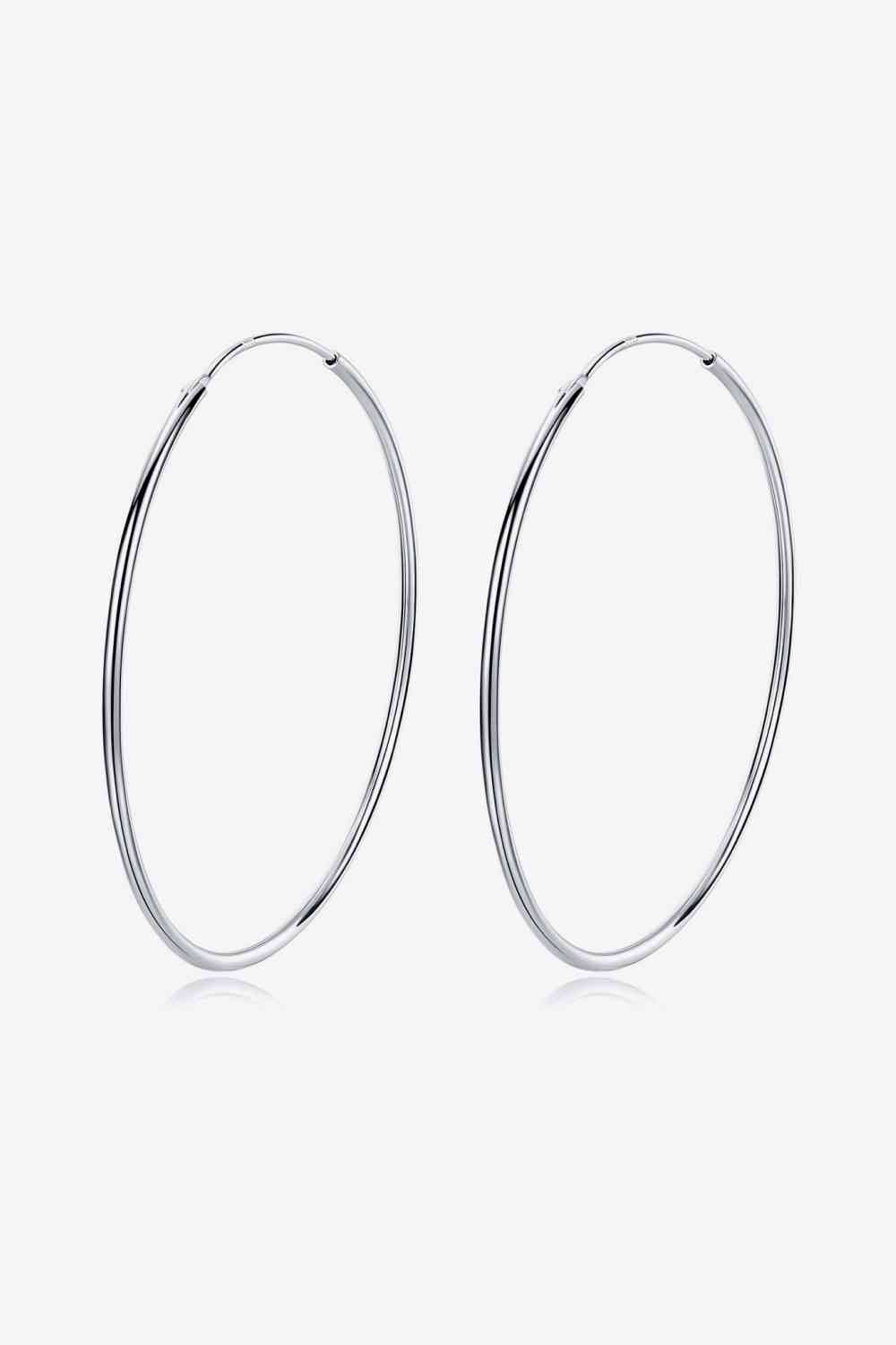 925 Sterling Silver Hoop Earrings