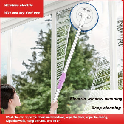 1pc Wireless Electric Mop: The Perfect Gift for Effortless Cleaning of Glass, Ceilings, Doors, and Windows!