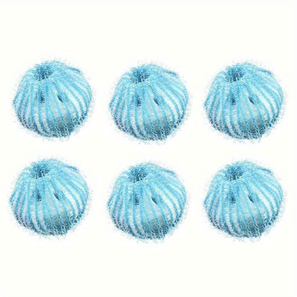 6Pcs Pet Hair Remover - Reusable Lint Remover Balls for Washing Machines - Get Rid of Pet Hair on Clothes Easily!