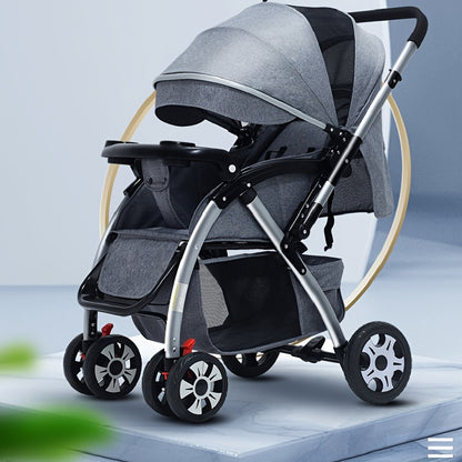 The Ultimate Four-Season Baby Stroller: Foldable, Reclining, and Large Space for Comfort!