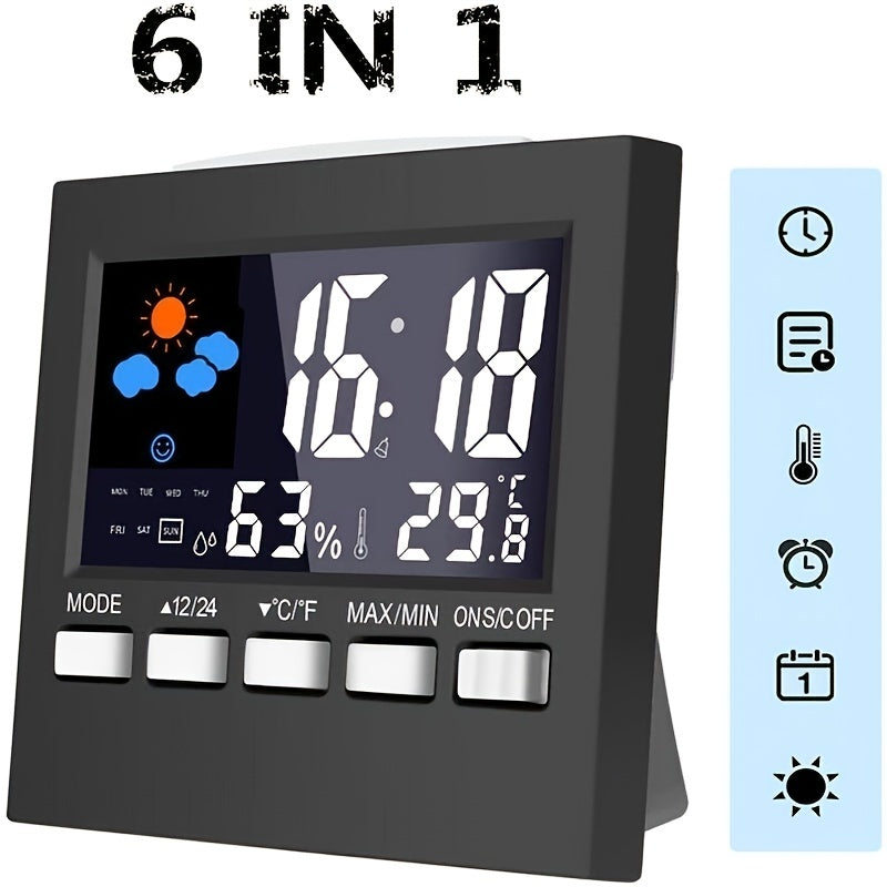 Stay Prepared for Any Weather with this Weather Clock Monitoring Alarm Clock!