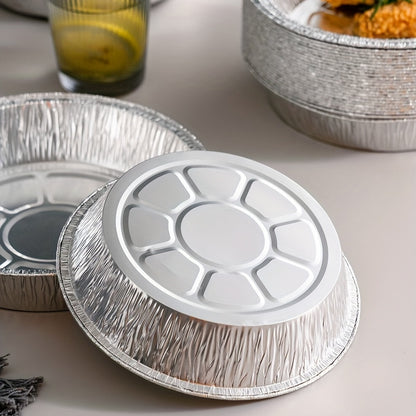 50pcs Aluminum Foil Pans For Air Fryers And Ovens, Tin Foil Paper Liners, Baking Trays, Greaseproof Tinfoil Bowls, Produced By Tkachun Technology