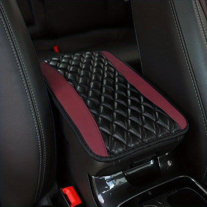 Upgrade Your Car Interior with this 1pc Sponge and PU Leather Armrest Pad Cover!