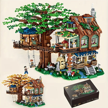 4761 Particle Tree House Mini Building Blocks DIY Mini Bricks Tree House Model Sets