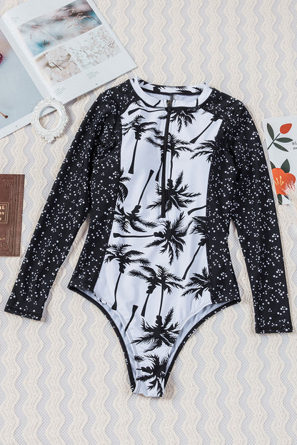 Maillot de bain une pièce zippé style plage