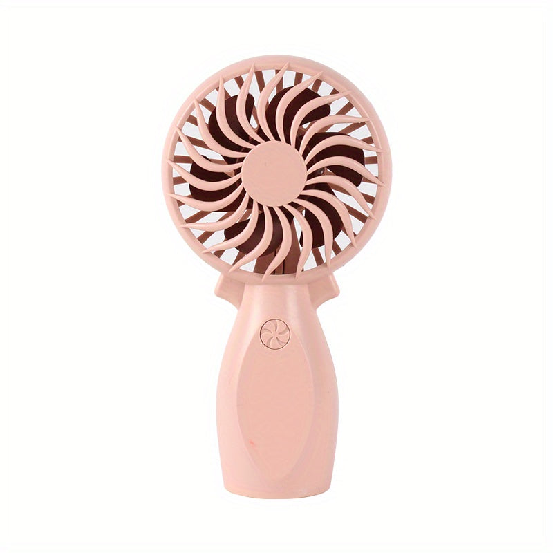 Stay Cool On The Go: Handheld Mini Fan with USB Charging, Compact Design & Powerful Wind