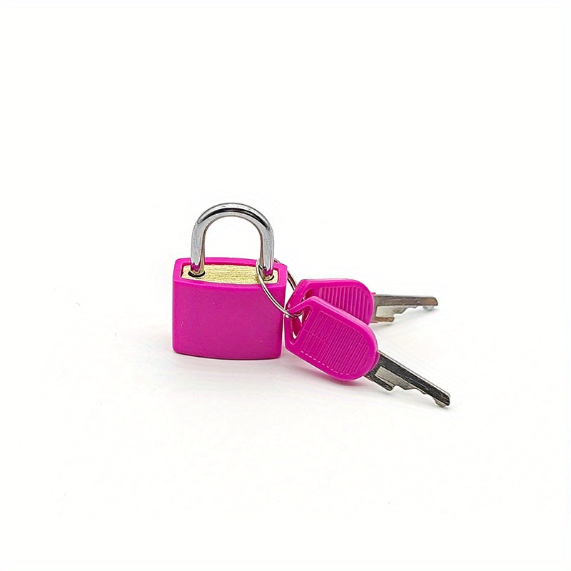 1pc Portable Small Color Plastic Lock Luggage Padlock