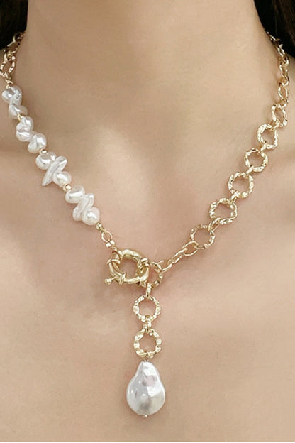 Collier de cuivre de perles d’eau douce