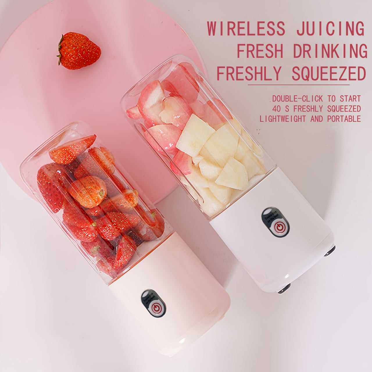 USB Rechargeable Portable Smoothie Blender: Make Delicious Juices & Smoothies Anywhere!