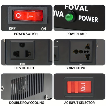 500W Voltage Transformer Converter 220V To 110V 110V To 220V Step Up Down Trip