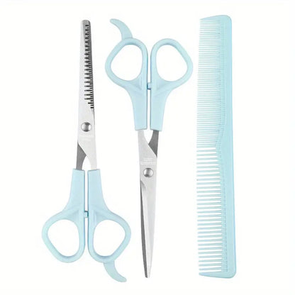 3pcs Set Hair Scissors Kit - 6.7'' Hair Cutting Shears for Men, Women, Barbers, Kids, Adults & Pets