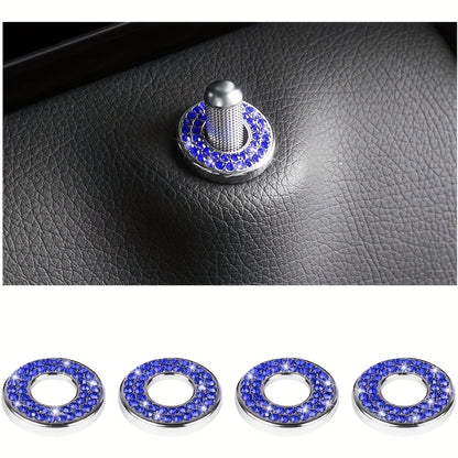 Sparkle Up Your Car Interior with Bling Inner Door Lock Cover Stickers!