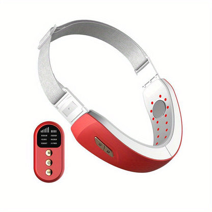 V Face Lifting Belt: LED Photon Therapy & Vibration Device - Get a Slimmer, More Youthful Look Instantly!