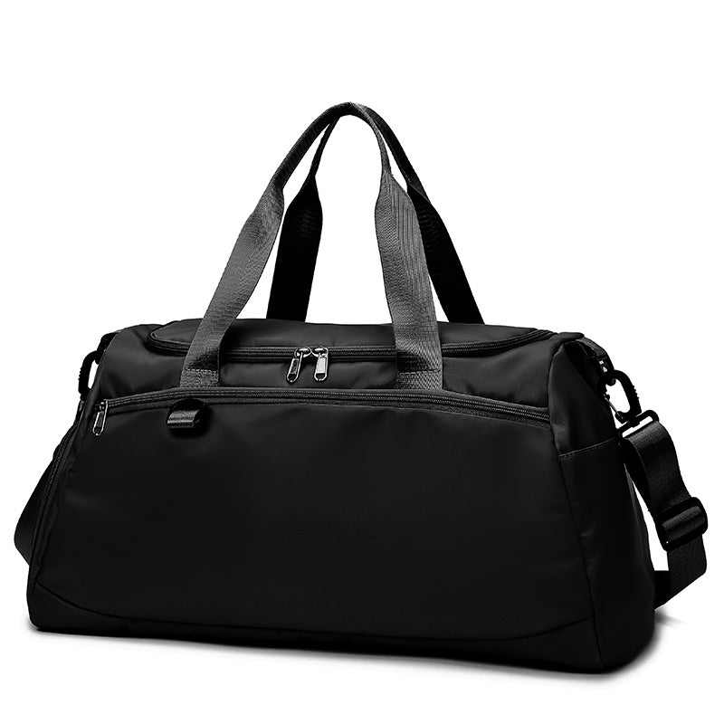 The Ultimate Gym Sports Duffle Bag: Travel in Style with Wet Pocket, Shoes Compartment & Overnight Weekender Bag for Women & Men (Black)