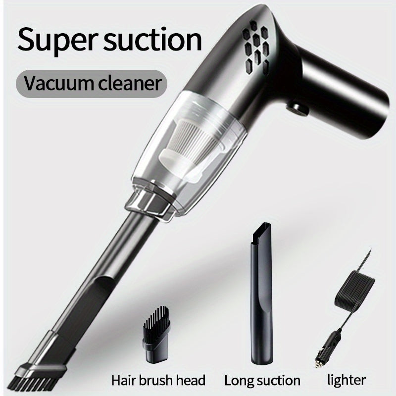 12V Super Suction Car Vacuum Cleaner - High Power Handheld Mini Vacuum for Home & Car Interior Cleaning