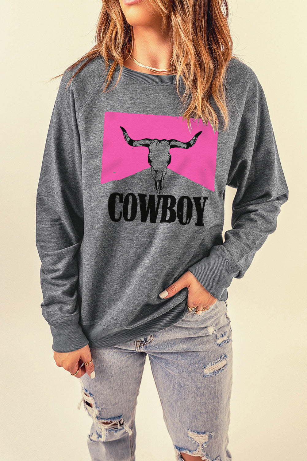 COWBOY Bull Graphic Sweatshirt