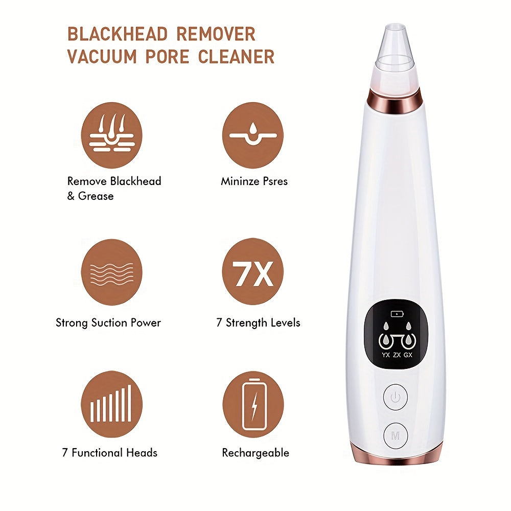 Blackhead, Grease, And Acne Removal Tools - Use This Intelligent Upgraded Facial Cleaning And Beauty Instrument To Immediately Give You A Clean, Clear, And Beautiful Face