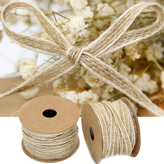 394 Inch Natural Vintage Jute Cord String Gift Wrapping Ribbon Bows Crafts Jute Twine Rope Burlap Party Wedding Decoration Supplies