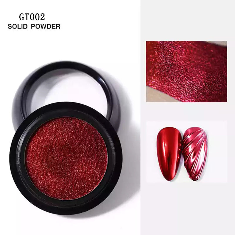 Y2K Mirror Chrome Nail Powder, Nail Art Glitter Metallic Effect Holographic Aurora Powder Chrome Dust For Nails Gel Polish Pigment Decoration