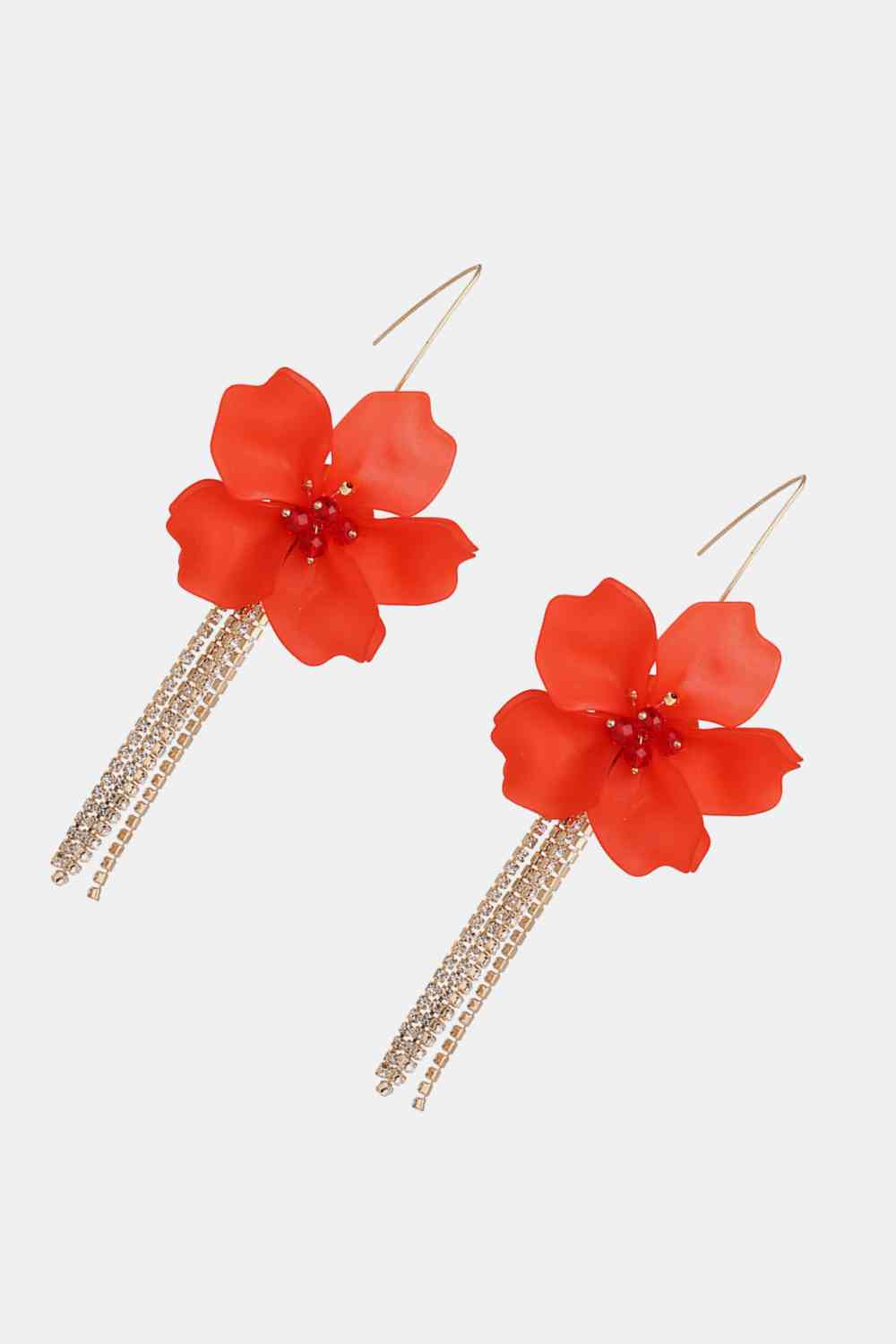 Flower Shape Acrylic Dangle Earrings