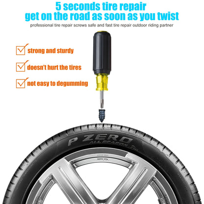 10pcs Tire Repair Kit - Fix Punctures Instantly on Cars, Trucks, Motorcycles & Bikes!