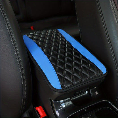 Upgrade Your Car Interior with this 1pc Sponge and PU Leather Armrest Pad Cover!