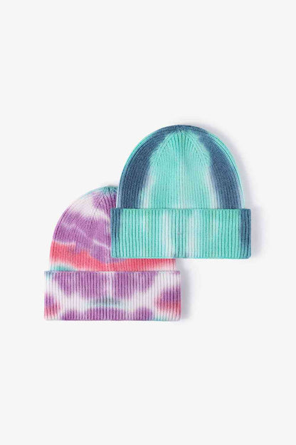 Tie-Dye Cuffed Knit Beanie