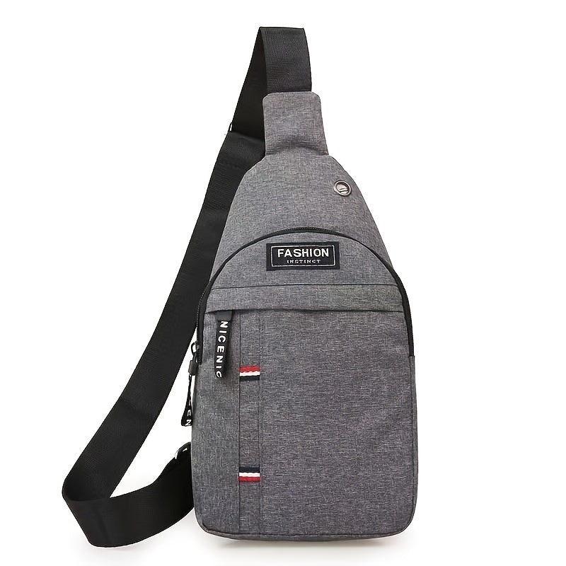 Upgrade Your Style with This Stylish 1pc Casual Sports Chest Bag - Perfect for Travel!