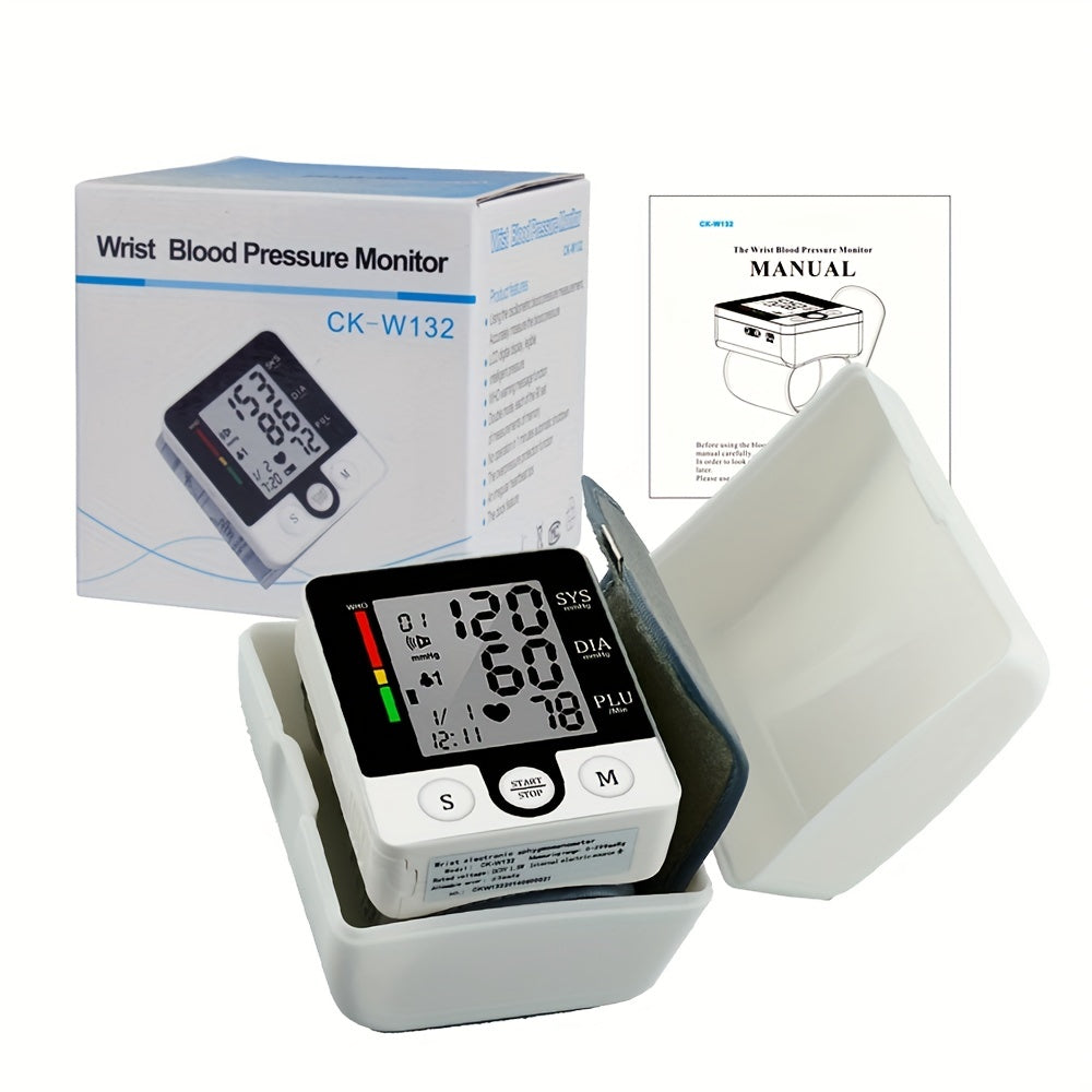 Wrist Sphygmomanometer, Automatic Pressurization, Accurate Measurement, Classic Battery Style Of Home Monitor (Battery Not Included）