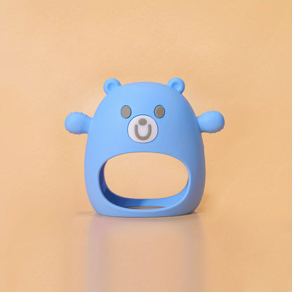 TYRY.HU Baby Teether Mitten - Silicone Anti-Drop Teething Toy for 6M+ Babies - Soothes Sucking Needs and Breastfeeding Babies - Easy to Hold with Soft Texture