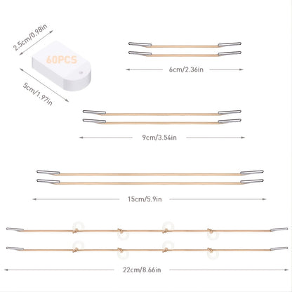 60pcs Instant V-Shape Face Lift Tapes with 8 Fixed Rope - Double Chin Reducer and Wrinkle Patches for Smoother, Younger-Looking Skin