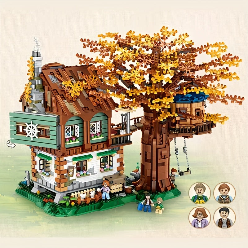 4761 Particle Tree House Mini Building Blocks DIY Mini Bricks Tree House Model Sets