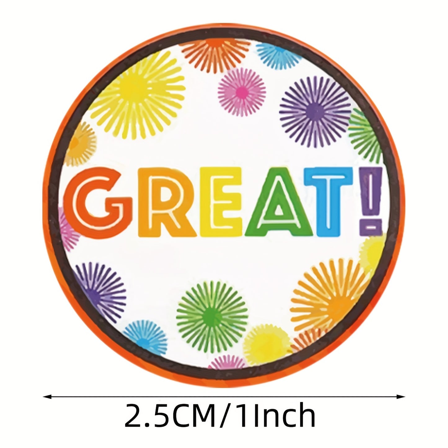 500pcs 1-inch 8 Design Reward Stickers Suitable For Children, Teachers, Adults, Parents, Classrooms, Schools, Work, Learning, Training Stickers, Handmade Self-adhesive Labels