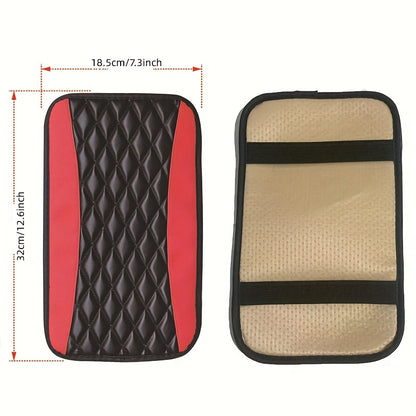 Upgrade Your Car Interior with this 1pc Sponge and PU Leather Armrest Pad Cover!