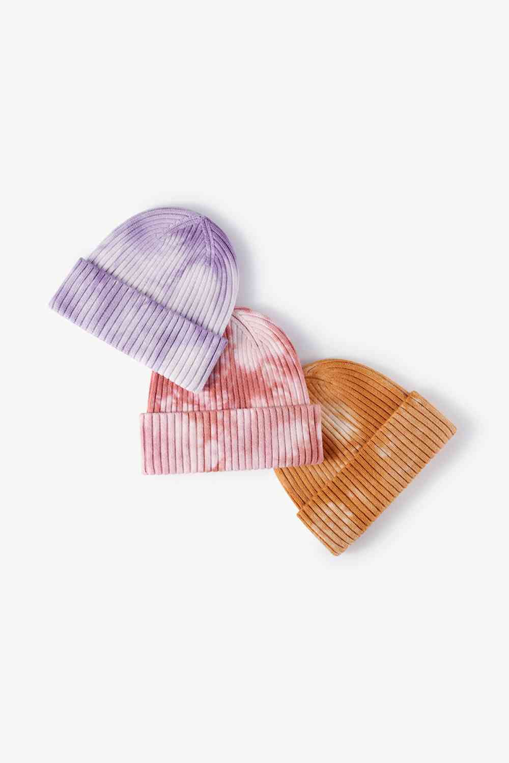 Bonnet à revers côtelé tie-dye