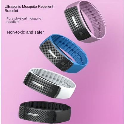 Summer Electronic Ultrasonic Mosquito Repellent Anti-mosquito Bracelet Intelligent Outdoor Field Anti-mosquito Silicone Bracelet