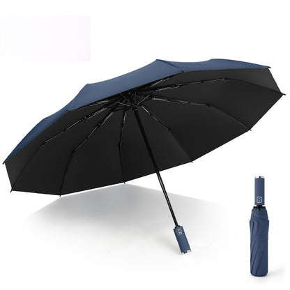 Stay Dry in Any Weather with this Fully Automatic 10 Ribs Rain Or Shine Umbrella - Multiple Colors Available!