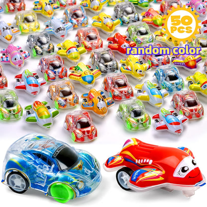 48pcs+2Free Mini Cars And Small Planes Bulk For Treasure Box Toys For Classroom, The Style Is Random And May Be Repeated, Transport Party Favors, Goodie Bags Fillers, Birthday Day Gifts For Kids And Carnival Prize For Kids 3-5 Years Old