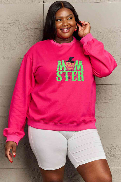 Simply Love Full Size Drop Shoulder Graphic Sweatshirt