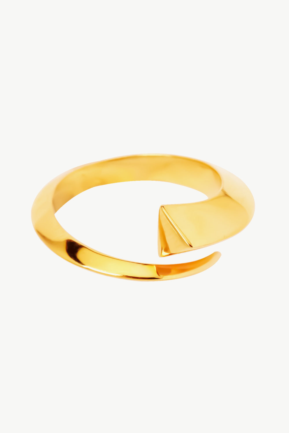 18K Gold-Plated Copper Bypass Ring