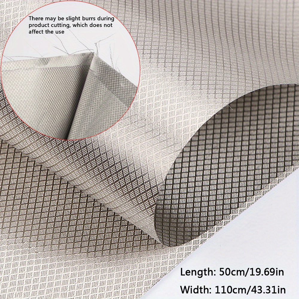 1pc EMF Protection Fabric Silvery Copper Fabric Blocking RFID Shielding RF-Reduce Fabric For Radiowave Microwave And Other Electromagnetic Fields