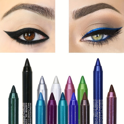 1pcs Long-lasting Waterproof Not Blooming Eyeliner 14 Color Eyeliner Eye Shadow Pen Cosmetics Makeup Tools