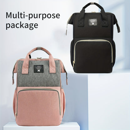 Trendy Diaper Bag Backpack - Waterproof, Multifunctional, and Perfect for Travel and Baby Care