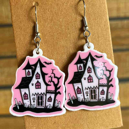 Halloween Theme Acrylic Dangle Earrings