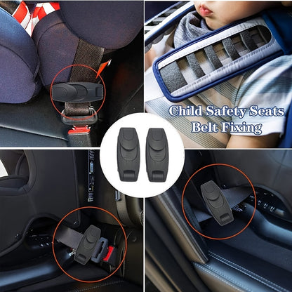 Upgrade Your Car Seatbelt with a Universal Shoulder Neck Strap Positioner Lock Clip - Perfect for Adults, Kids, and Pregnant Women!