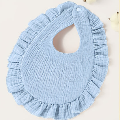 Adorable 1-Pack Baby Ruffled Bib - Perfect for Any Occasion!